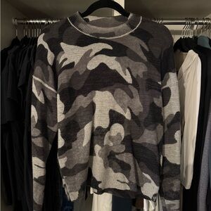 Gray Camouflage Women's Sweatshirt
